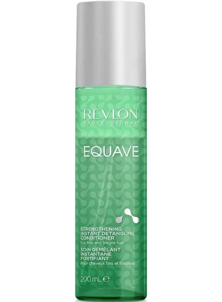 REVLON PROFESSIONAL Equave Strengthening Instant Detangling Conditioner, 200 ml, Detangling Leave in Spray Conditioner for Fine & Brittle Hair, 2-Phase Hair Care with Heat Protection - Image 1